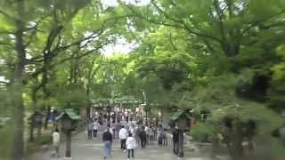 中村公園祭り Entering Nakamura Shrine at the Festival HD [upl. by Annwahsal]