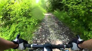 Surly Pugsley Necromancer Quad Trail Downhill Gopro Hero2 [upl. by Ennagrom]