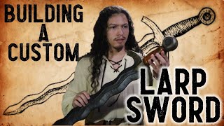 Building a flamberge LARP sword [upl. by Ahseim]