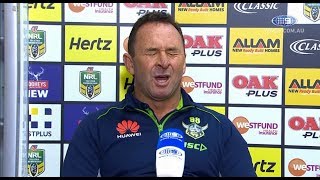 NRL Press Conference Canberra Raiders  Round 21 [upl. by Falo]