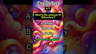 English Synonym Quiz Short english synonyms puzzle quiz antonyms englishspeaking viralvideo [upl. by Lucio]