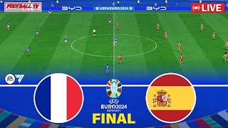 FRANCE vs SPAIN  UEFA EURO 2024 FINAL  FC 24 Gameplay [upl. by Gill]