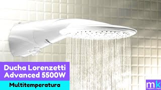 Ducha Lorenzetti Advanced 5500W 4 Temperaturas Branco Multitemperatura [upl. by Tadio]