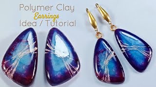 Basic Shading Polymer Clay Earrings Tutorial for Beginners  LoviCraft [upl. by Shelden501]