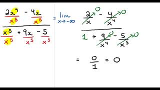 Limits Lesson  4 Part 1 Limits going to Infinity and Horizontal Asymptotes [upl. by Hodgson173]