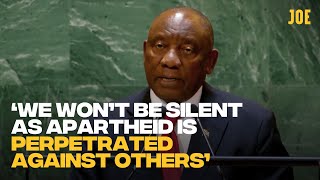 South African president gives astonishing speech condemning Israeli apartheid at the UN [upl. by Idelle]