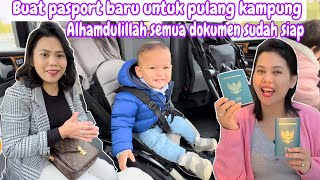 BUAT PASPORT BARU UNTUK PULANG KAMPUNG  ALHAMDULILLAH SEMUA DOKUMEN SUDAH SIAP [upl. by Sualocin607]