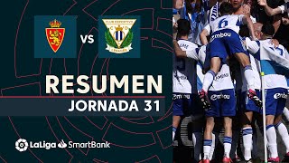 Resumen de Real Zaragoza vs CD Leganés 30 [upl. by Acinnej823]