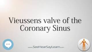 Vieussens valve of the Coronary Sinus Anatomy Named After People 🔊 [upl. by Mark13]