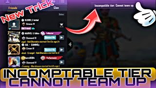 How to fix Incompatible tier cannot team up BgmiPubg error newupdate incompatible gaming tech [upl. by Retsehc]