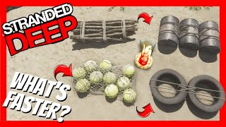 Do different Raft Bases impact speed Stranded Deep [upl. by Licec]