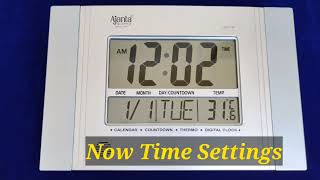 Ajanta digitel wall clock amp table clock time Setting ODC 13070110120140150160170230 [upl. by Paugh613]