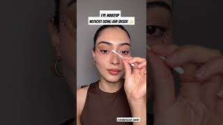 Eye makeup without using brush ✨️ shorts makeup eyemakeup tutorial [upl. by Ecurb]