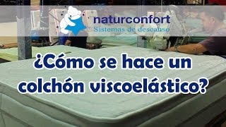 ¿Cómo se fabrica un colchón viscoelástico  Naturconfort tienda y fábrica de colchones [upl. by Benetta]