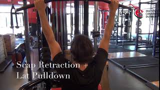 Scap Retraction  Lat Pulldown [upl. by Nniuqal238]