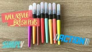 TEST BRUSH PENS DE CHEZ ACTION I Simply [upl. by Annaeel]