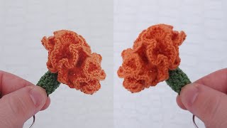 📌Pretty crochet carnation flower for home decor [upl. by Jimmy]