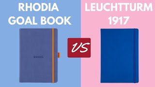 Rhodia goalbook Overview amp Leuchtturm 1917 comparison [upl. by Vanna492]