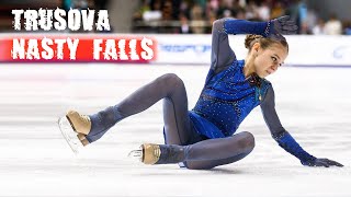 Alexandra Trusovas Falls Compilation  Трусова [upl. by Enneirb]