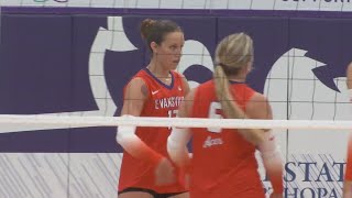 UE Volleyball suffers loss to Miami OH [upl. by Winola46]