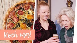 Saftige Grünkohlquiche und Wintersalat mit Ariane Alter  Koch ma [upl. by Daphie]