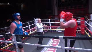 Ultimate White Collar Boxing Liverpool Jordan Mcleen red v Terry Finagen Blue 220624 [upl. by Stockwell]