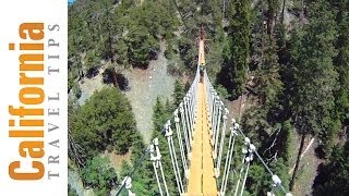 Sky Bridge  Zip Lines at Pacific Crest  Wrightwood  California Travel Tips [upl. by Jerrome]