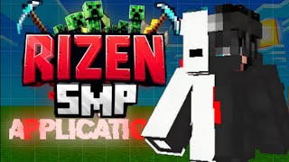 application for rizen smp OfficialBasitPlayz SurePlayz [upl. by Oilcareh]