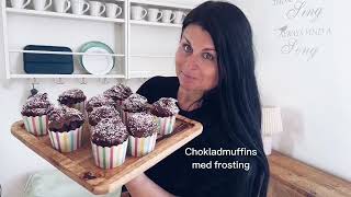 wwwmadameedithse  Chokladmuffins med frosting [upl. by Tennos814]