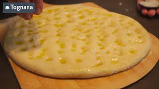 Tognana PIZZA STONE Premium Black  Video ricetta FOCACCIA [upl. by Soisanahta]