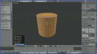 Blender Tutorial Changing the Cap Ends of a Cylinder and Cone from Ngons to Triangular Faces [upl. by Meraree]