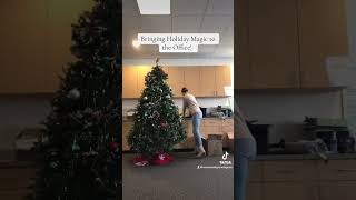 Bringing some holiday magic to SERVPRO holiday servpro christmas christmastree [upl. by Cilka]