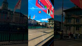 Nice view from the Tram Zurich Switzerland 🇨🇭 shortsfeed travel switzerlandtravelvisitzurich [upl. by Ahab884]