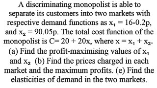 Price discrimination in monopoly [upl. by Nedry817]