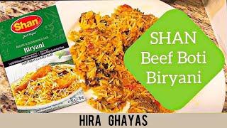 Beef Biryani  Shan Biryani Masala [upl. by Sateia]