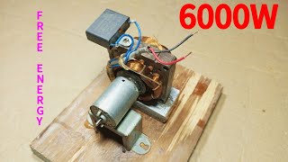 How to make powerful generator 230v6000w full free energy DC to AC generate electricity free diy [upl. by Joktan]