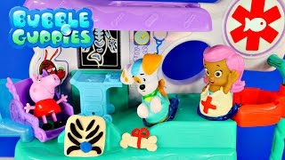 PLAY DOH Bubble Guppies CheckUp Center Peppa Pig Hospital Doctor Music and Songs Toy [upl. by Coveney275]