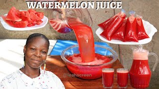 HOW TO MAKE HEALTHY amp TASTY WATERMELON JUICE BY LEAH SCREEN   NUTRITIOUS PAPAYA DRINK [upl. by Stu]