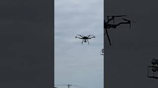 Hexacopter drone flying [upl. by Krystal]