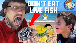 Pray for the Fish  Fanta Watermelon Hack  Simpsons Real Life Store FV Family Vlog [upl. by Dlorah]