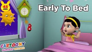 Early To Bed Early To Rise More 2D Animation Nursery Rhymes For Children [upl. by Arnelle255]