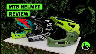 MTB Helmet Review Leatt MTB 40 Enduro vs 100 Trajecta vs Bell Super 3R [upl. by Heidt]