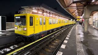 BVG UBahn Hochbahnhof Schlesisches Tor  Ausfahrt GiselaHalbzug 10884 Richtung Warschauer Straße [upl. by Weasner]