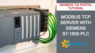 Siemen S71500 Modbus TCP Server Implementation in TIA Portal  Siemens TIA Portal [upl. by Assirk]