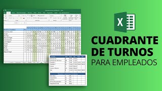 CUADRANTE DE TURNOS de empleados 📆 Plantilla Excel Gratis para horarios de trabajo [upl. by Nywde]