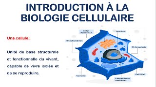 Introduction à la Biologie Cellulaire Partie 1 [upl. by Tonnie]