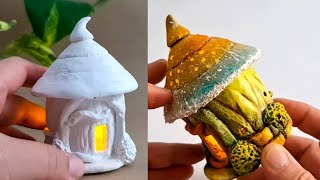 DIY Fairy House Lamps with Homemade Baking Soda Clay [upl. by Illil]