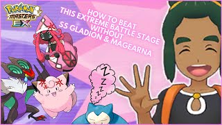 HOW TO BEAT Extreme Battle Event Take on FullPowered Hau WITHOUT SS GLADION  Pokémon Masters EX [upl. by Woothen]