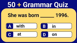 Prepositions  English Grammar Quiz  Grammar [upl. by Natanoj131]