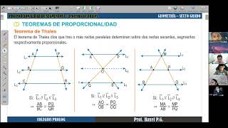 SEXTO GRADO PROPORCIONALIDAD DE SEGMENTOS I  Teorema de Thales [upl. by Gross]